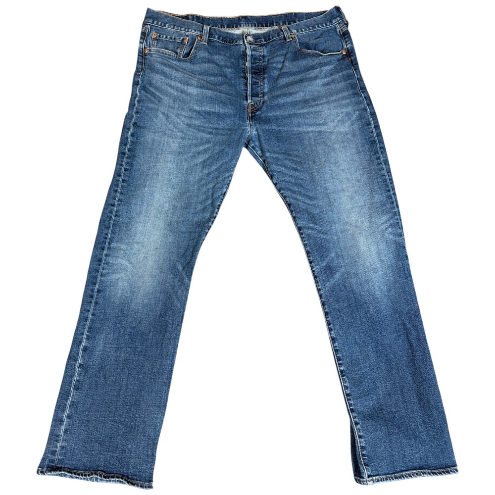 Levi's 501 Original Fit Jeans Mens 40x32 Blue‎ Denim Cotton Stretch Medium Wash